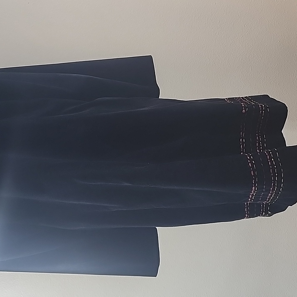 J Jill Fine Black Corduroy Embroidered Coat Fall Colors XLT GUC - Picture 3 of 10